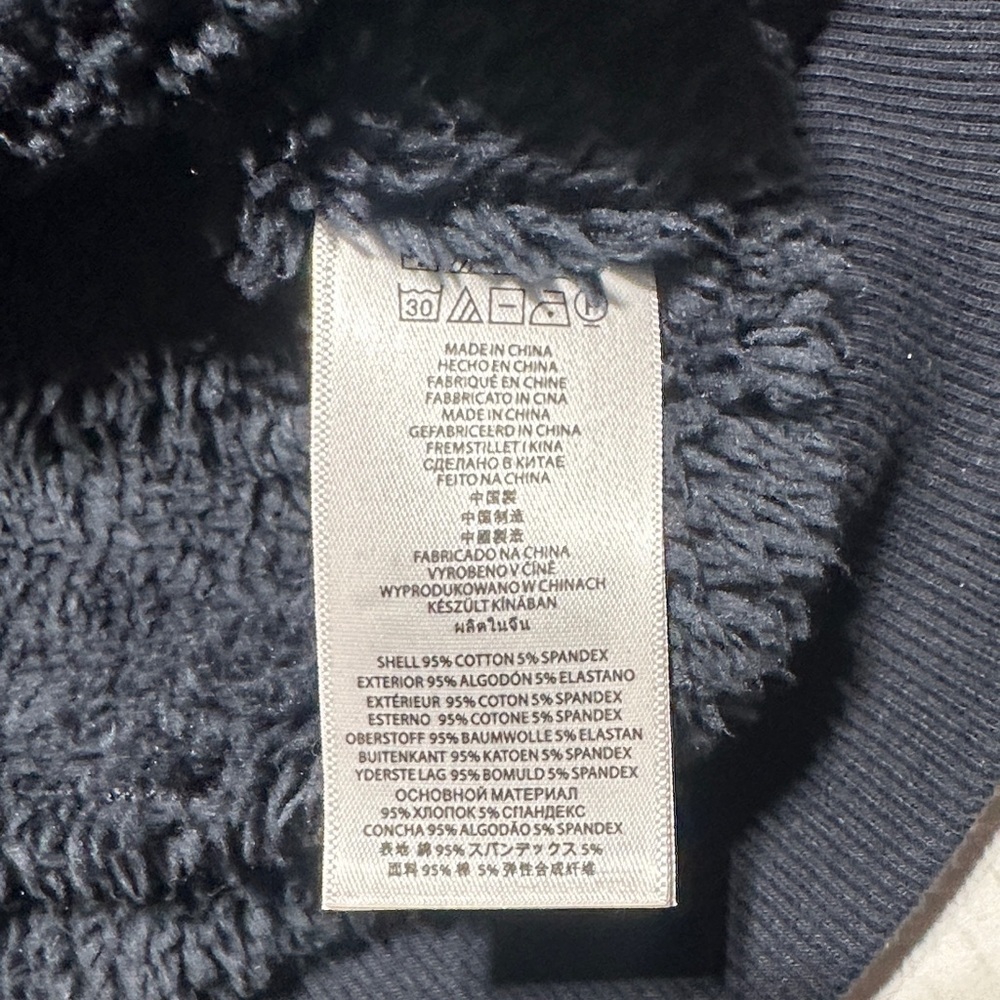 Michael Kors unosex Navy Blue Hoodie Sweater w pockets and zipper fuzzy inside - Picture 6 of 11